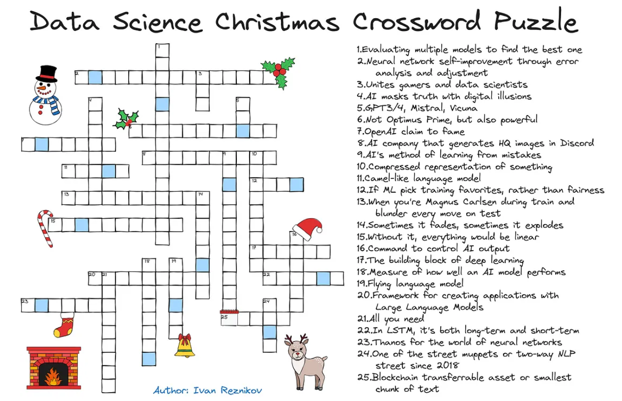 Christmas Crossword: click the image to go to the site