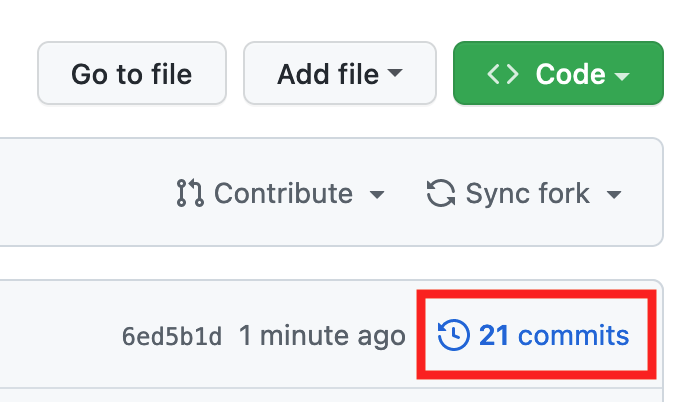 Screenshot of GitHub commit history showing the recently uploaded file